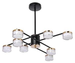 LED Luster na tyči 8xLED/6W/230V 3000-6500K pr. 68 cm zlatá/čierna