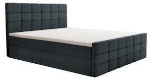 KONDELA Boxspringová posteľ, 140x200, sivá, BEST
