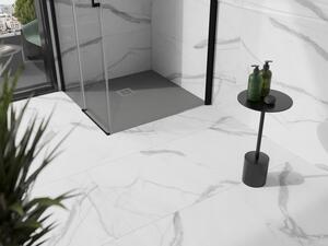 Mexen Stone+ kompozitná štvorcová sprchová vanička 70 x 70 cm, Šedá-Betón - 44617070
