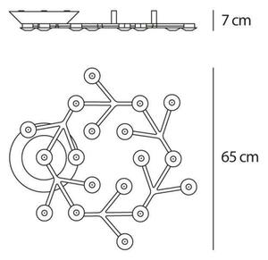Artemide 1594050APP-LED Stmievateľné stropné svietidlo NET LED/43W/230V 3000K