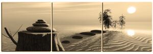 Obraz na plátne - Zen stones - panoráma 5162FB (150x50 cm)