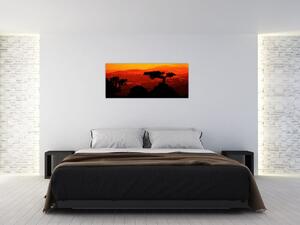 Obraz - Západ slnka (120x50 cm)
