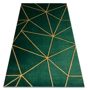 Koberec EMERALD exkluzívny 1013 glamour, geometrický zeleno / zlatý