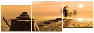Obraz na plátne - Zen stones - panoráma 5162ZD (150x50 cm)