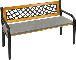 Hladký vankúš na lavicu – 40x140 cm – sivý