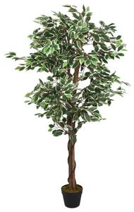 Umelý fikusový strom 630 listov 120 cm zelený