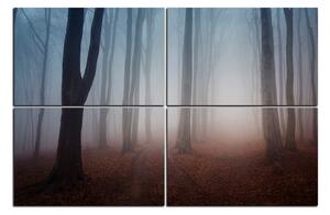 Obraz na plátne - Hmla v lese 1182E (120x80 cm)