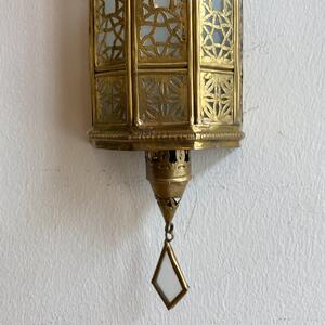 Mosadzná nástenná lampa Alzubra