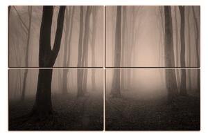 Obraz na plátne - Hmla v lese 1182FE (150x100 cm)