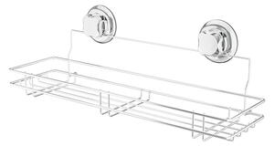 Samodržiaca kovová kúpeľňová polička v striebornej farbe Bestlock Bath – Compactor