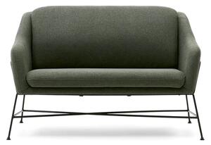 MUZZA Dvojmiestna pohovka brida 128 cm zelená
