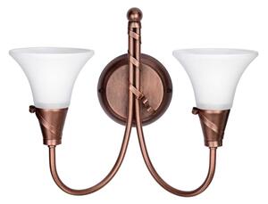 Elstead EM2-COPPER - Nástenné svietidlo EMILY 2xE14/40W/230V