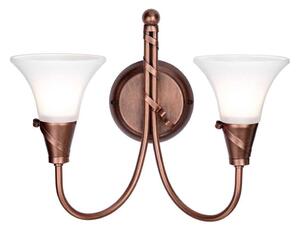 Elstead EM2-COPPER - Nástenné svietidlo EMILY 2xE14/40W/230V