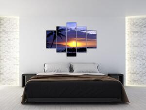 Obraz západu slnka nad morom (150x105 cm)