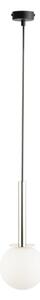 Luster na lanku DAISY 1xG9/12W/230V pr. 14 cm lesklý chróm/čierna/biela