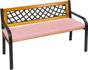Hladký vankúš na lavicu – 40 x 140 cm – červený