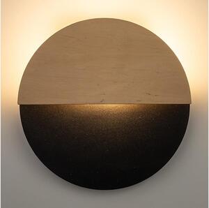 LED Nástenné svietidlo LUNA LED/7W/230V pr. 26 cm čierna/béžová