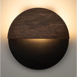 LED Nástenné svietidlo LUNA LED/7W/230V pr. 26 cm čierna/hnedá
