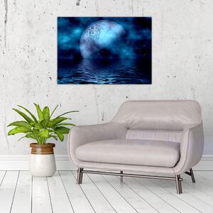 Obraz Mesiaca nad hladinou mora (70x50 cm)