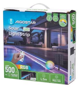 Aigostar - LED RGB Stmievateľný solárny pásik LED/5W/3,2V 5+2m IP65 + DO