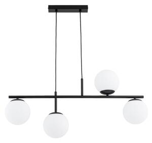 Luster na lanku LUNA 4xE14/10W/230V čierna