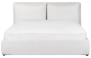 Manželská posteľ 160 cm Berit (biela) (s roštom) (s úl. priestorom). Vlastná spoľahlivá doprava až k Vám domov. 1077892