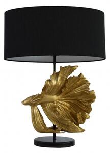 Stolová lampa Fisch Crowntail čiernozlatá