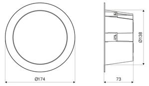 Steinel 084998 - LED Pod. sviet. so senzorom LED/10,8W/230V 3000/4000/5700K