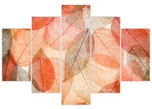 Obraz maľovaného jesenného lístia (150x105 cm)