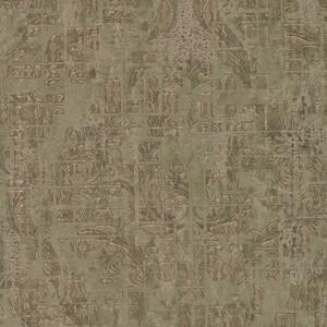 Hnedá vliesová tapeta, Zámocký vzor, Ornamenty 28708, Kaleido, Limonta