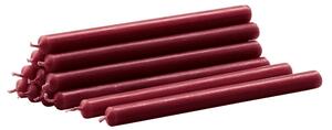 Sviečka STOFF Nagel Bordeaux – sada 12 ks