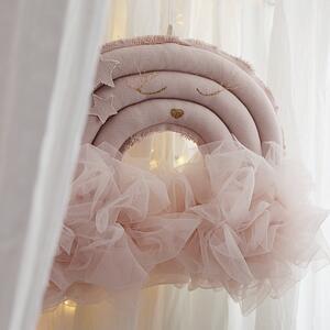 Cotton & Sweets Dekorácia do detskej izby - dúha - Grace Arc-en-ciel - púdrová