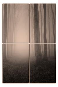 Obraz na plátne - Hmla v lese - obdĺžnik 7182FE (90x60 cm)