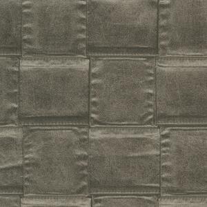 Luxusné vliesová tapeta imitácia tmavosivej kože 64808, Materea, Limonta