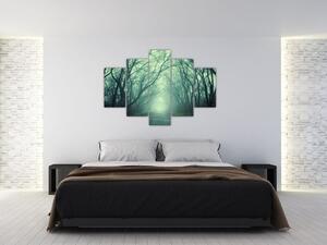 Obraz - Cesta s alejou stromov (150x105 cm)