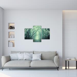 Obraz - Cesta s alejou stromov (90x60 cm)