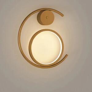Toolight - Nástenná lampa Round LED - zlatá - APP1143-W