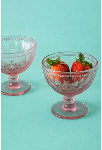 Ružové sklenené misky v súprave 2 ks 250 ml Fleur – Premier Housewares