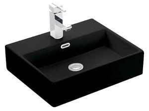 CERANO - Umývadlo na dosku Toluca - čierna - 50x42 cm