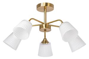 Luster na tyči 5xE14/60W/230V zlatá