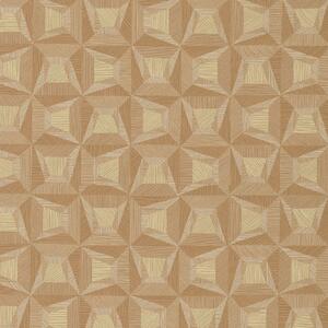 Oranžová vliesová tapeta s geometrickým vzorom 31908, Textilia, Limonta