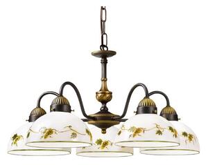 Kolarz 731.85.122 - Luster na reťazi NONNA 5xE27/75W/230V víno