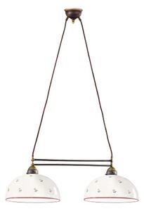 Kolarz 731.82.68 - Luster na lanku NONNA 2xE27/75W/230V červená