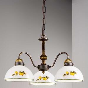 Kolarz 731.83.126 - Luster na reťazi NONNA 3xE27/75W/230V citróny