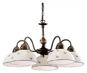 Kolarz 731.85.16 - Luster na reťazi NONNA 5xE27/75W/230V modrá