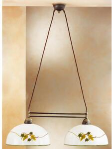 Kolarz 731.82.137 - Luster na lanku NONNA 2xE27/75W/230V víno