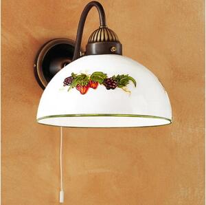 Kolarz 731.61.121 - Nástenná lampa NONNA 1xE27/75W/230V víno/jahody