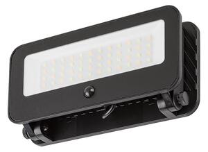 RABALUX 77160 Tarcal solárne nástenné svietidlo so senzorom LED 8W/1200lm 3000+4000+6500K IP65 čierna, stmievateľné