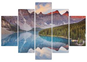 Obraz - Horská kanadská krajina (150x105 cm)