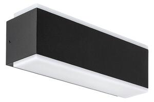RABALUX 77114 Mataro vonkajšie nástenné svietidlo efektné LED 12W/950lm 3000K IP54 čierna